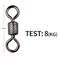 Miniatyrbillede 4 af 5: Fiskeri svirvel konnektor ring rullende rotator for sikkerhed Kana krog C