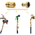Miniatyrbilde 3 av 4: Hage Solid Messing Hurtigkobling Hageslangekobling Vannslangekobling 3/4 Tommers GHT Kran og Spray