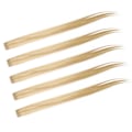Pikkukuva 4 / 8: 5kpl Clip in Hairpiece Värilliset suorat hiuspidennykset Clip Hiuslisäkkeet juhliin CosplayFlaxen