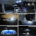 Pikkukuva 5 / 6: 10 kpl / set T10 valkoinen 12V LED 194 168 158 5W 6500K sivuauto automaattinen kiila kojelaudan valo