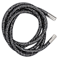 Miniatyrbillede 6 af 8: Rhinestone Reb 6 mm Bredde Shiny Glitter Dekorativ Snor Trim Tilbehør til Sko Tøj Sort Mesh Hvid Rhinestones 120 cm Længde