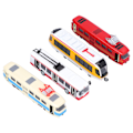 Miniatyrbillede 7 af 8: Højhastighedstog Bus Model Tilbage Træk Køretøj Samling Model Legetøj til Børn (C Gruppe)