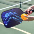Miniatyrbillede 6 af 8: Professionel glasfiber udendørs sport bærbar pickleball padle ketsjer optimal boldkontrol