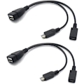 Pikkukuva 1 / 5: 2-pack Auvipal Micro USB OTG -sovitin power Firestickille, PlayStation Classicille ja muille