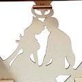 Miniatyrbillede 4 af 5: Hjerte Display Stand Chokolade Stand Bryllupsdisplay Kreativt Træ Kærlighedshjerte