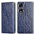 Miniatyrbillede 1 af 5: Kompatibel Honor 90 Slim-Fit Læder Telefon Cover Stativ Wallet Telefon Shell Magnetisk Auto-absorberende Case-M Blå