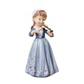 Miniatyrbillede 1 af 5: Violinpige Statue Rustik Bordplade Ornament til Pejs Stue Kontor-Lilla- Lilla