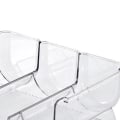 Miniatyrbild 8 av 8: Vinställ Stapelbar Plast Transparent Vattenbjörn Flaskhållare Rack för Hemdisplay 3 Flaskor Transparent