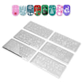 Miniatyrbillede 8 af 8: 6 stk. juletema neglekunst stempling manicure DIY skabelon billedplade vaskbar