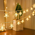 Miniatyrbild 1 av 5: Twinkle Little Star Ljuskedja - 3m 20 LED Varmvit - Batteridriven Inomhus/Utomhus Dekoration för Barnrum, Vägg, Sovrum