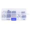 Miniatyrbild 1 av 8: 40 set syknappar 40 set ögon sykrok 20 set kjol krok tyg fixering verktyg mässing 12mm