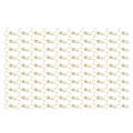 Miniatyrbillede 5 af 8: 100 stk. Binder Clips Hjerteform Lang Hale Form Metal Jern Hul Design Mini Sjov Binder Clips til Dokumenter Billetter Guld