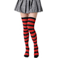 Pikkukuva 3 / 5: 3 Paires de Chaussettes de Noël pour Femmes, Haut Haut, Style Simple, Rouge Blanc, Rouge Noir et Jaune Noir