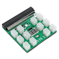 Miniatyrbilde 8 av 8: Strømbryteradapterkort for strømforsyning, PCB-prosess, støtter 1600W 12V 6 PIN, høy sikkerhetsytelse, utbryterkortmodul