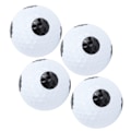 Miniatyrbillede 5 af 8: 4 stk. Golf Putting Practice Dobbelt Lag Spil Bold Hvid Sort Bold Sort Prik Bold