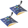 Miniatyrbilde 2 av 8: 2 sett Barn Eksperiment Monteringsutstyr Kit Månefasemodell DIY Science Teaching Toy