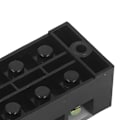 Miniatyrbillede 4 af 7: Terminal Strip Dual Row Screw Clamp Wire Terminal Block med klart dæksel til brobelysning 60A 600V 2stk 4 Position (604)
