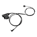 Miniatyrbilde 7 av 8: U94+ fingermikrofon PTT plug and play U94 PTT-adapter for 2,5 mm walkietalkier svart