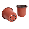 Miniatyrbilde 6 av 8: 100 STK Plante Blomsterpotter Plast Blomsterpotter Uteliv Hage Barnehage Frøplanter Pottebeholder