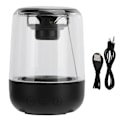 Miniatyrbillede 1 af 8: Bærbar trådløs Bluetooth 5.2 højttaler subwoofer HIFI LED lys stereo højttaler