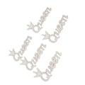 Miniatyrbillede 6 af 8: 5 stk. broderede patches skinnende krone dronning form DIY sy patches til tøj dekoration