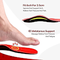 Miniatyrbillede 2 af 5: Høj bue indlægssål - Tyk fodstøtte til plantar fasciitis, flade fødder og fodvalgus (Unisex)