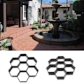 Miniatyrbillede 7 af 7: Hexagon Gangform til Gangstier i Beton til Vandrestier Trinbræt Form Have Gangsti Form