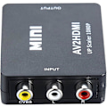 Miniatyrbilde 1 av 4: RCA til HDMI Adapter, 1080p AV HDMI Adapter, RCA Kompositt CVBS AV til HDMI Video Audio Konverter. For PS2/ Wii/xbox/snes/ N64/ VHS/VCR Videoopptaker D