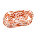 Miniatyrbillede 2 af 8: 100 stk. rosegold stjerne papirclips - skridsikker, rustforebyggende, søde papirclips til kontor og skole