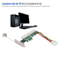 Pikkukuva 6 / 8: ST43 PEX 8112 2.5 Gbps PCI Express - PCI Rev 3.0 32-bittinen 66 MHz PCI-väyläsilta nousukortti