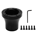 Miniatyrbillede 1 af 8: Adapter til ratnav til golfvogn - Sort, varmebestandig, ergonomisk, moderigtig, erstatning for G1 til G29