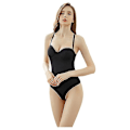 Miniatyrbillede 4 af 5: Rygløs Shapewear Bodystocking til kvinder, Tummy Control Tops 3XL Sort