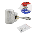 Miniatyrbilde 3 av 5: Deler Utendørs Camping Fjellvandring Komfyr Adapter Gassbeholder Inflasjonsventil Gassbeholder Gjensidig Fyllingsforsegling Camping Propan Gassbeholder Adapter