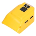 Miniatyrbilde 2 av 8: Batteriladeradapterkonverter LED-arbeidslys for 14V‑22V USB-lading DC12V-utgang DCB090 med 12VDC-hull