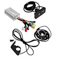 Miniatyrbillede 7 af 8: Bike Conversion 17A 3 Mode Sine Wave 6 Tube Controller Kit Power Assist Sensor Thumb Throttle med LED S810 Panel