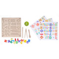 Miniatyrbild 1 av 8: Träpluggbrädespels matematiska färdighetsutveckling Montessori leksaker tidiga pedagogiska leksaker
