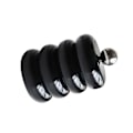 Miniatyrbillede 5 af 8: Nordisk stil Qtip-holder Dispenser Desktop Støvsikker Bomuldspind Opbevaringsbeholder Donut Form Makeup Opbevaringsboks med låg Sort 4 lag