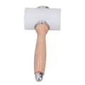 Miniatyrbilde 3 av 8: Lærskjæringshammer Hvit T-formet Nylon Lærstansing Hammer Trehåndtak DIY Lærstansing Skjæringsverktøy