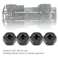 Miniatyrbild 7 av 8: Aluminiumlegering 5mm till 12mm Hjulnav Adapter för WPL 1634 RC Lastbil (Svart)