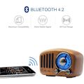 Miniatyrbilde 3 av 5: Bærbar FM-radio med Bluetooth-transistor, oppladbart batteri og tredekor minihøyttaler