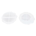 Miniatyrbillede 7 af 8: 2 stk. Epoxyform Resin Støbeform DIY Silikone Underkop Plade Blad Tekstur Skal Spejl Overflade