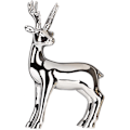 Miniatyrbillede 1 af 5: 2025 Egnet Jule Rensdyr Figur Statue Hjorte Skulptur Juledekorationer Bordpynt