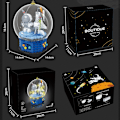 Miniatyrbild 6 av 8: Rymdutforskning Shuttle Toys Aerospace Byggsats med Astronaut Minifigurer Musikbox Prydnad Gåvor för Pojkar Flickor