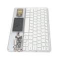 Miniatyrbillede 8 af 8: Trådløst Bluetooth-tastatur Multifunktionelt akryltastatur til Windows til Android til IOS Hvid