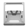 Miniatyrbild 6 av 8: Laptopstativ i aluminiumlegering, hopfällbar, höjdjusterbar, ihålig värmeavledning, bärbar datorstativ, silvergrå, för 11-15,6 tum
