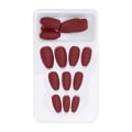 Pikkukuva 1 / 8: 24 kpl tekokynnet Pitkä painallus cover Fake Color Art Kynnet DIY Nail Art SalonilleF129