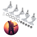 Miniatyrbilde 7 av 8: Bass Tuners Set String Knob 5‑String Alloy Enclosed Winding Musical Instrument AccessoriesSilver