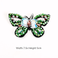 Miniatyrbillede 2 af 3: 2 stk Krystal Rhinestone Applikation DIY Håndværk Dekoration Patches til Tæpper
