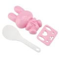 Miniatyrbillede 2 af 8: 3 stk. fødevarekvalitet PP tegneserie kanin model sushi risform DIY håndværk Onigiri gør værktøj (Pink)