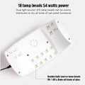 Miniatyrbild 3 av 6: 54W 18 LED Smart Infraröd Sensor UV Solljus Nagel Torklampa Gel Polish Härdning Timing Manikyr Maskin